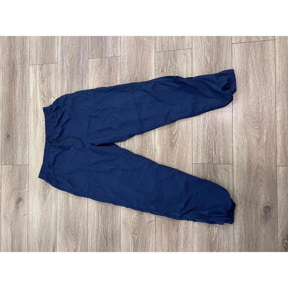 Vintage 90s Reebok Men's Sweatpants Navy Blue with Embroidered Logo Size L